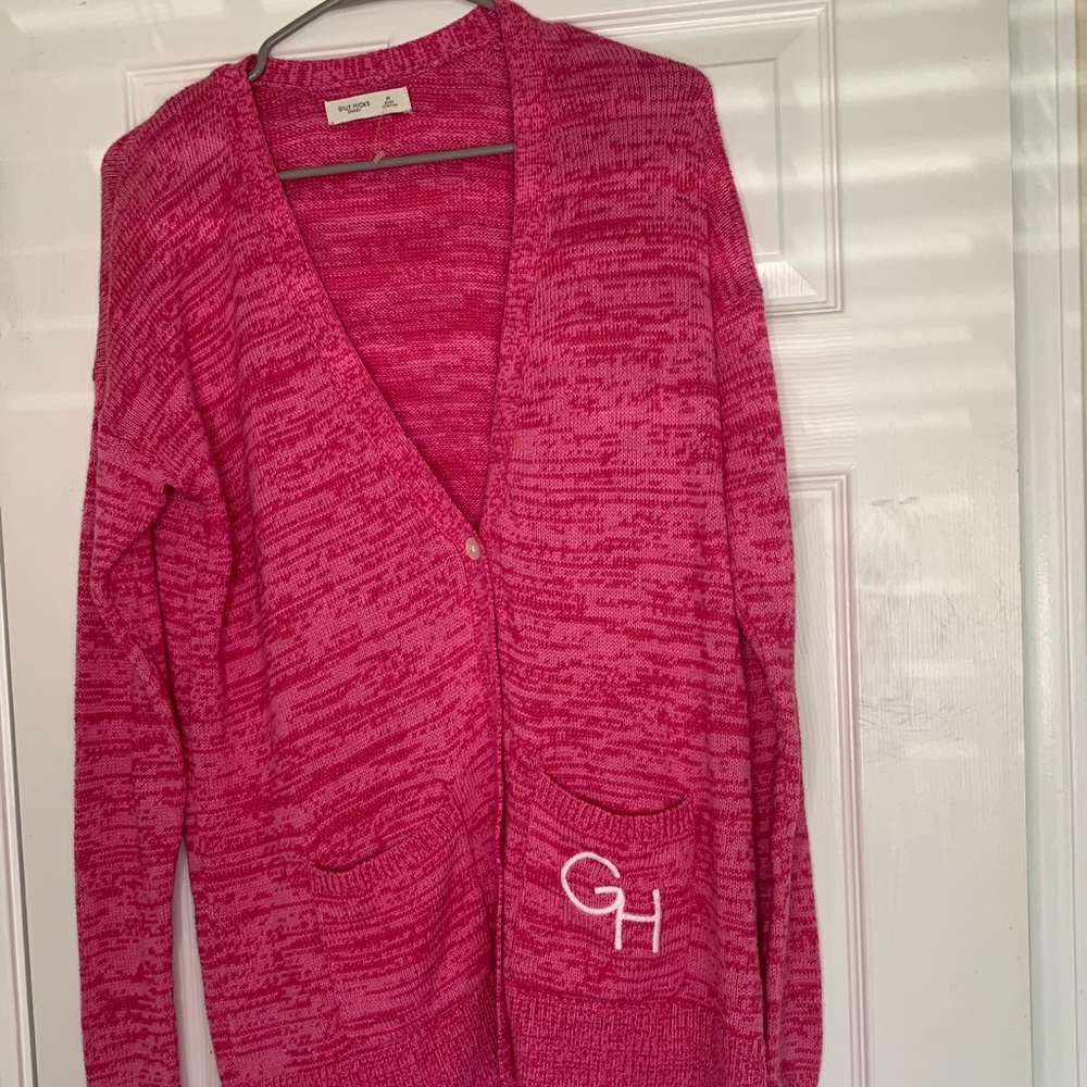 Gilly hicks cardigan  sweater pink size medium